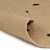 Handgefertigter Juteteppich Manus 150cm (mit Polka-Dot-Muster)
