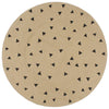 Handgefertigter Jute-Teppich mit Dreiecksmuster Manus 120cm