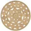Handgefertigter Teppich geflochten Jute Sunica 150cm