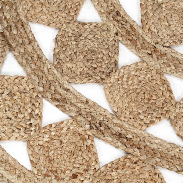 Handgefertigter Teppich geflochten Jute Sunica 150cm