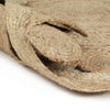Handgefertigter Teppich geflochten aus Jute Adan 120cm