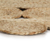 Handgefertigter Teppich geflochten aus Jute Adan 120cm
