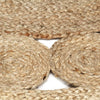 Handgefertigter Teppich geflochten aus Jute Adan 120cm