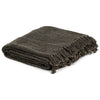 Anthrazit/Braun Decke Baumwolle Williamson 160x210cm