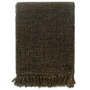 Anthrazit/Braun Decke Baumwolle Williamson 160x210cm