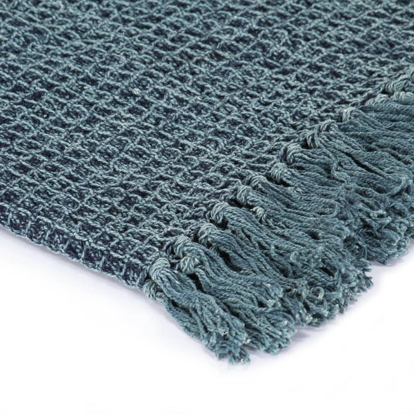 Indigoblaue Baumwolldecke Williamson 125x150cm
