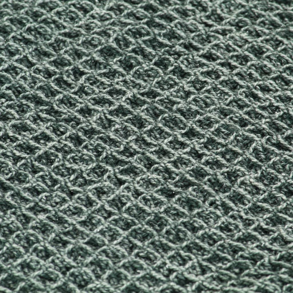 Dunkelgrüne Baumwolldecke Williamson 160x210cm
