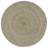 Graue Tischsets Yong 38cm (4 Stück unifarben rund Jute)