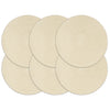 Natürliche Tischsets Yong 38cm (6 Stück, rund, Baumwolle)