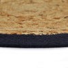 Luonnollinen/sininen tabletit Yong 38cm (6 kpl juutti/puuvilla)