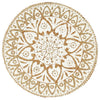 Weißer Tischset Yong 38cm (4 Stück rund Jute)