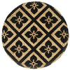 Schwarze Tischsets Yong 38cm (4 Stück, rund, Jute)