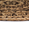 Dunkelbraune Tischsets Yong 38cm (6 runde Jute)