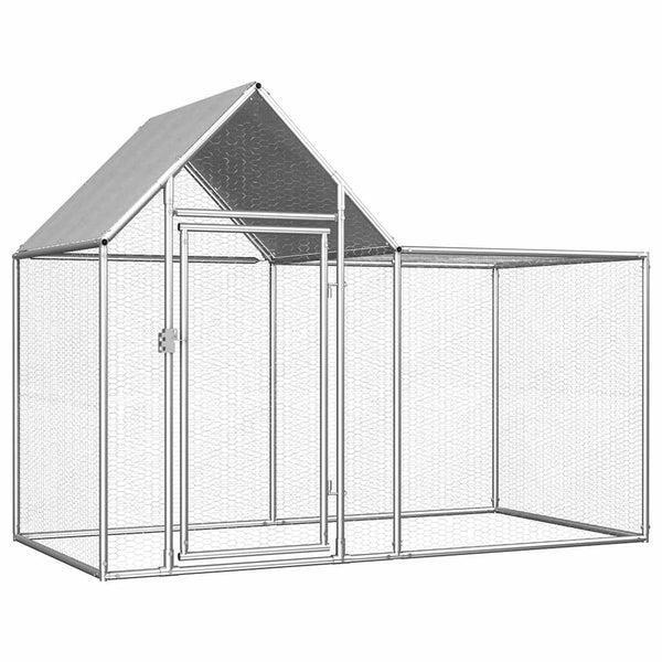 Verzinkter Hühnerstall Sargean 2x1x1,5 m (Stahl)