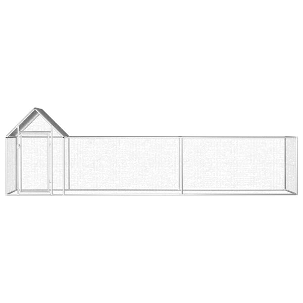 Verzinkter Hühnerstall Sargean 5x1x1,5 m (Stahl)