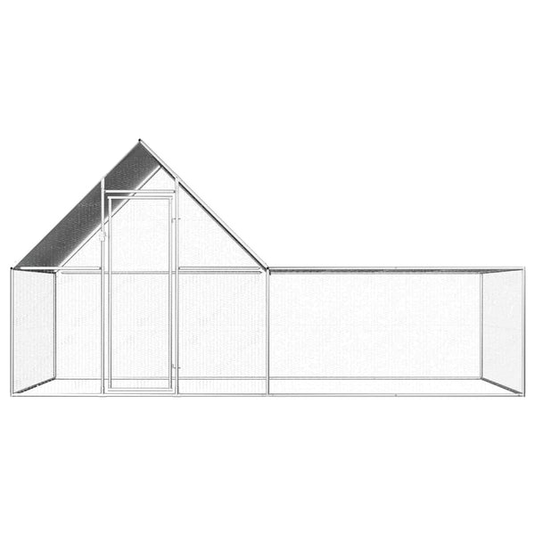 Verzinkter Hühnerstall Sargean 4x2x2 m (Stahl)