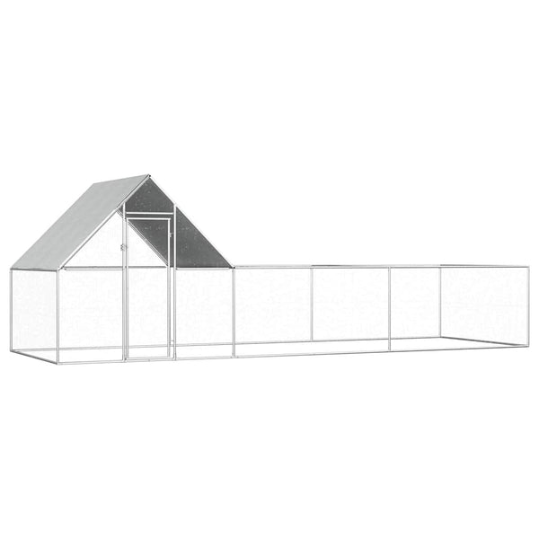 Verzinkter Hühnerstall Sargean 6x2x2 m (Stahl)