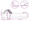 Verzinkter Hühnerstall Sargean 6x2x2 m (Stahl)