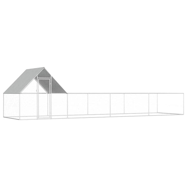 Verzinkter Hühnerstall Sargean 8x2x2 m (Stahl)