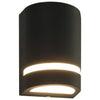 Schwarze Deanna Outdoor-Wandleuchten 35 W (2 Stück halbrund)