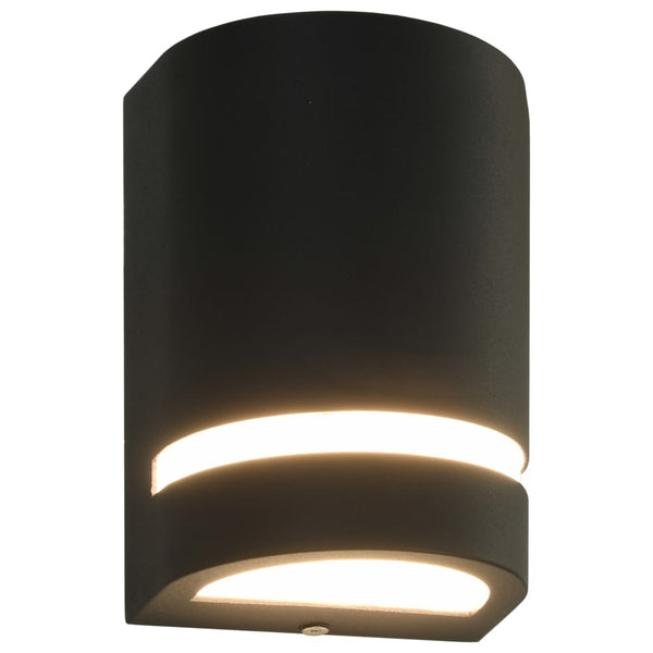 Schwarze Deanna Outdoor-Wandleuchten 35 W (2 Stück halbrund)