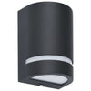 Schwarze Deanna Outdoor-Wandleuchten 35 W (2 Stück halbrund)