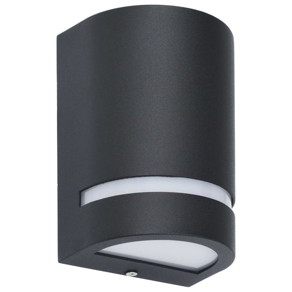 Schwarze Deanna Outdoor-Wandleuchten 35 W (2 Stück halbrund)