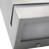 Silberne quadratische Außenwandleuchten Avram 35 W (2 St.)