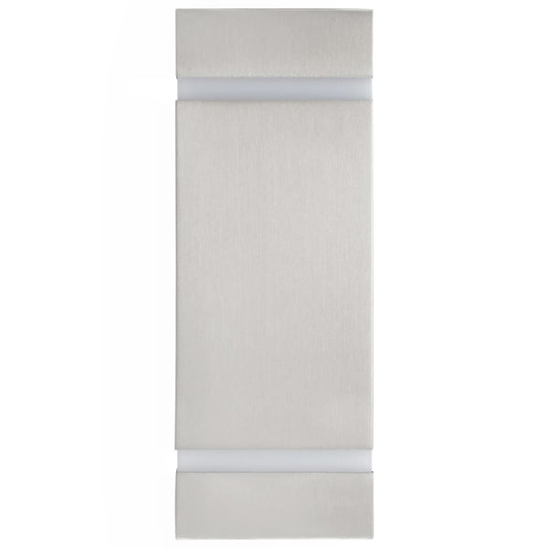 Avram Außenwandleuchten 35 W Silber (2 Stück quadratisch)