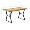 Esstisch Maryon 140x80x76cm (recyceltes Holz)