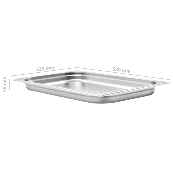 Edelstahl-Gastronormbehälter Gerald GN 1/1 40 mm (4 Stück)