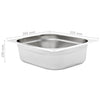 Edelstahl-Gastronormbehälter Donuc GN 1/2 100 mm (4 Stück)