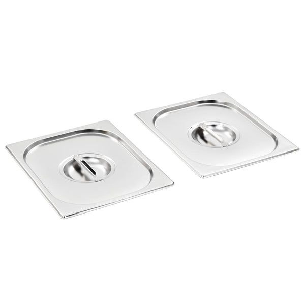 Edelstahldeckel für GN-Behälter 1/2 Tagedin 2 Stück