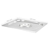 Edelstahldeckel für GN-Behälter 1/2 Tagedin 2 Stück