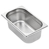 Edelstahl-Gastronormbehälter Schwarz GN 1/4 100 mm (8 Stück)