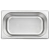 Edelstahl-Gastronormbehälter Schwarz GN 1/4 100 mm (8 Stück)