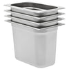 Gastronormbehälter aus Edelstahl Schwarz GN 1/4 200 mm (4 Stück)