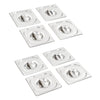 Edelstahldeckel für GN-Behälter 1/6 Tagedin (8 Stück)