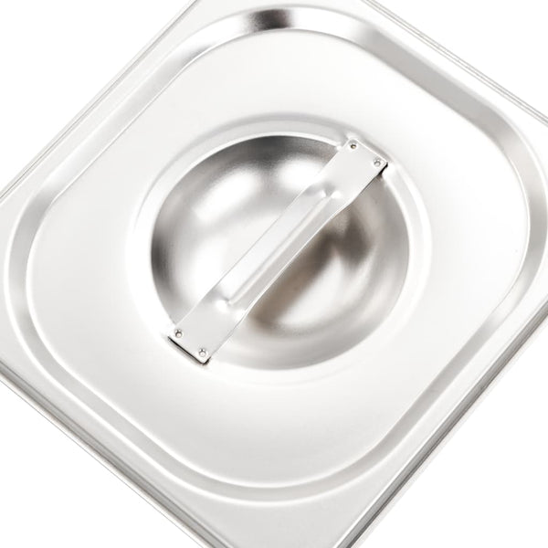 Edelstahldeckel für GN-Behälter 1/6 Tagedin (8 Stück)