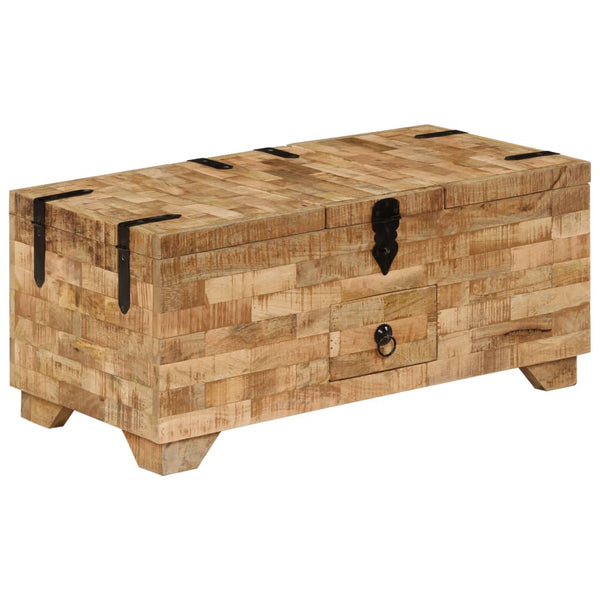 Couchtisch massives Mangoholz Visalom 80x40x35cm