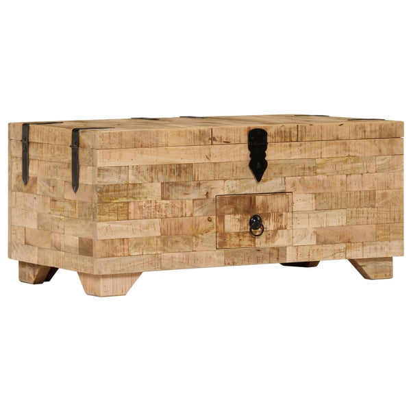 Couchtisch massives Mangoholz Visalom 80x40x35cm