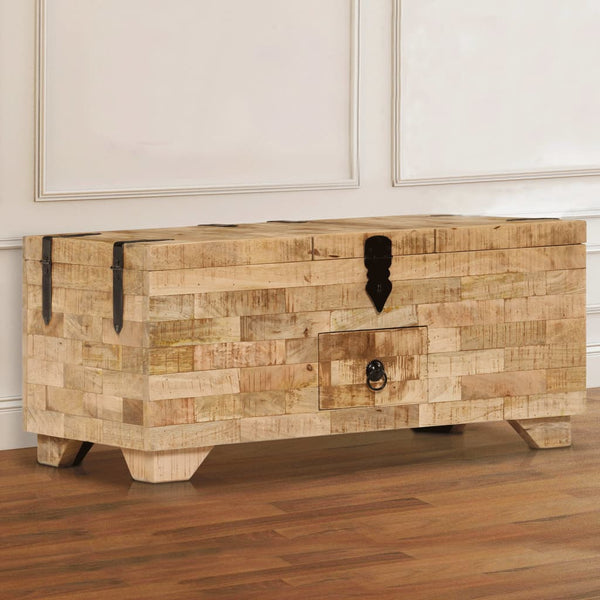 Couchtisch massives Mangoholz Visalom 80x40x35cm