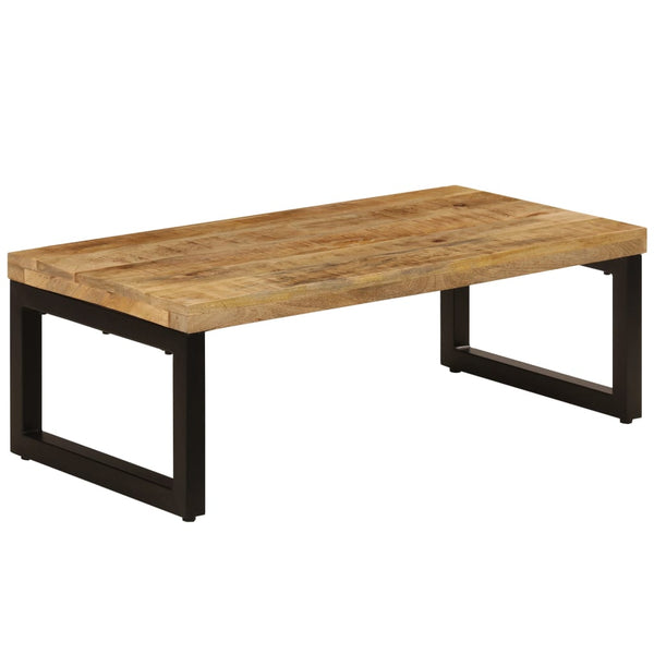 Couchtisch Joca 100x50x35cm (massives Mangoholz und Stahl)
