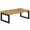 Couchtisch Joca 100x50x35cm (massives Mangoholz und Stahl)