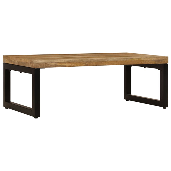 Couchtisch Joca 100x50x35cm (massives Mangoholz und Stahl)