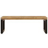 Couchtisch Joca 100x50x35cm (massives Mangoholz und Stahl)