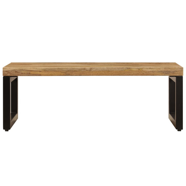 Couchtisch Joca 100x50x35cm (massives Mangoholz und Stahl)