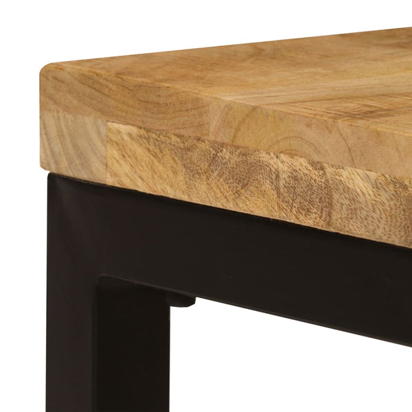 Couchtisch Joca 100x50x35cm (massives Mangoholz und Stahl)