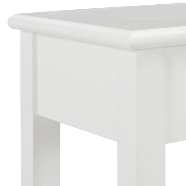 Weißer Beistelltisch Ghgeorghe 110x35x80cm (Holz)