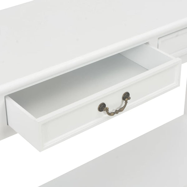Weißer Beistelltisch Ghgeorghe 110x35x80cm (Holz)